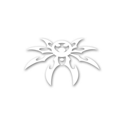 Poison Spyder Spyder Logo Decal in White (White) - 51-46-031-W